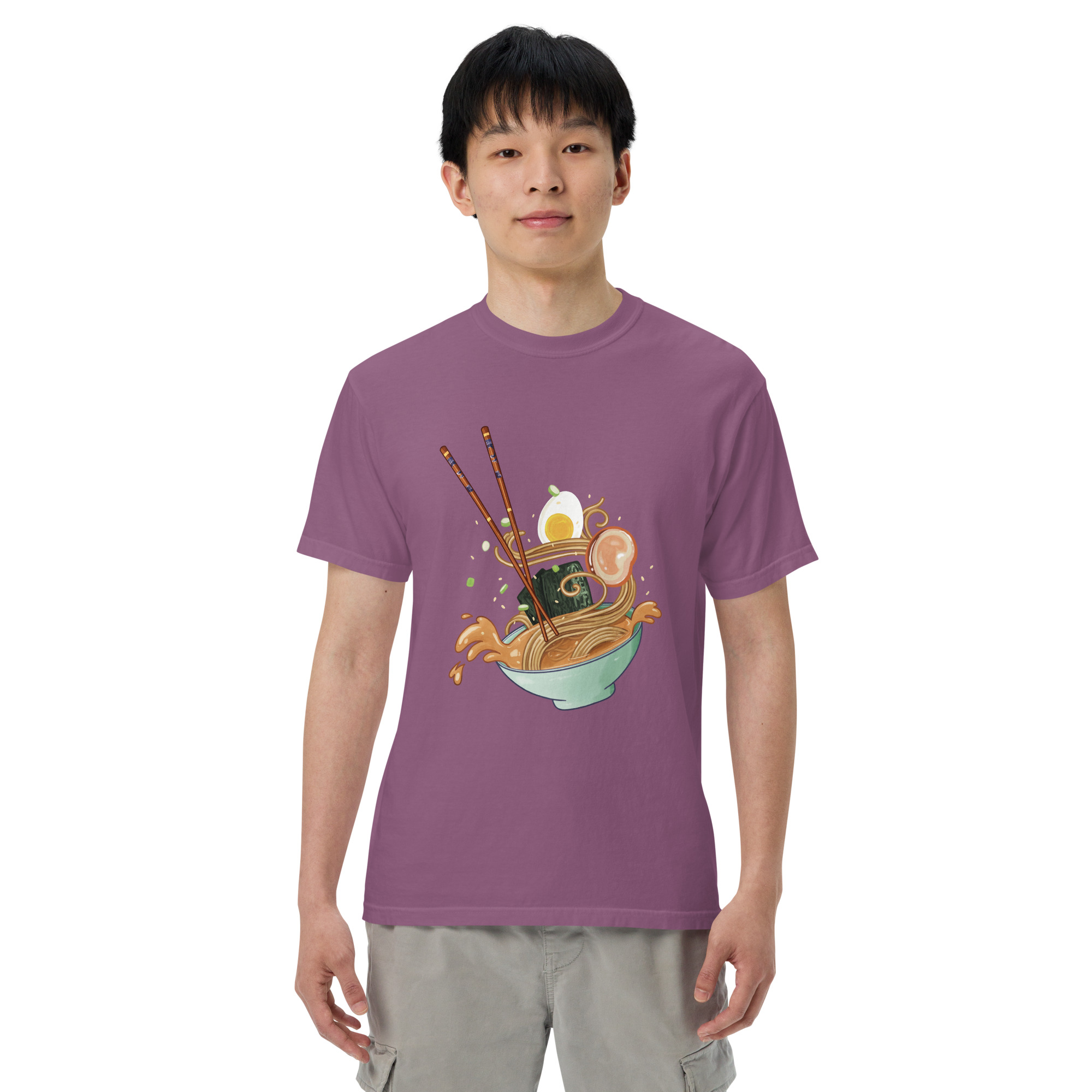 Unisex Ramen Bowl heavyweight t-shirt - Image 4