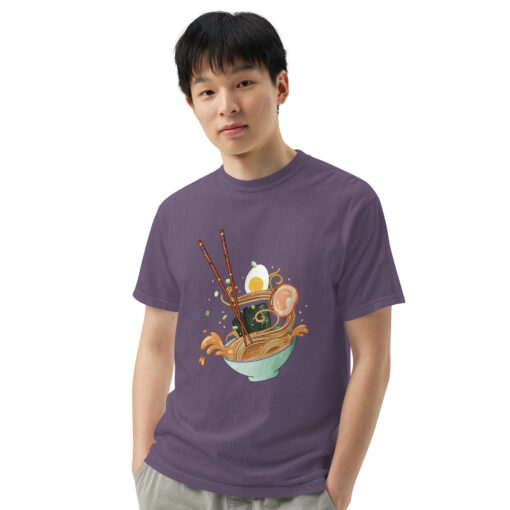 Alternative view of Unisex Ramen Bowl heavyweight t-shirt